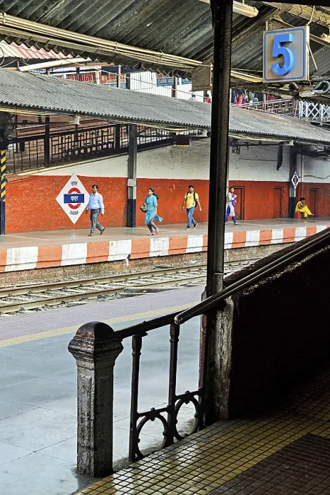 Framed Print : Dadar Railway Station platform Framed Print : Dadar Railway Station platform