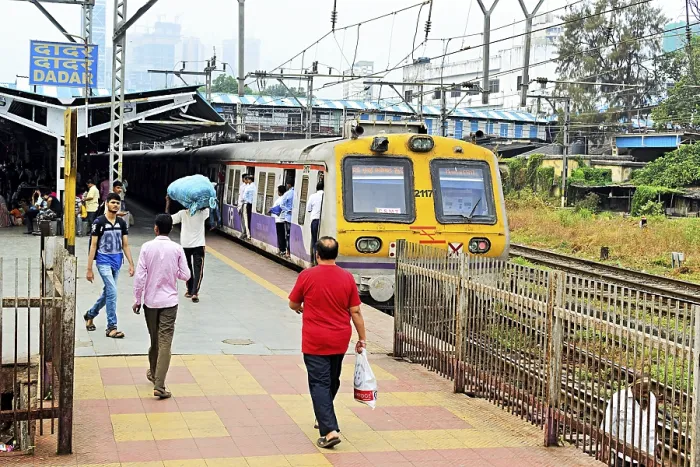 Framed Print : Dadar Railway Station platform