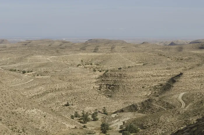 Framed Print : Dahar Mountains, Tunisia, Africa