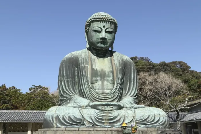 Framed Print : Daibutsu, Great Buddha statue at Kotoku-in temple