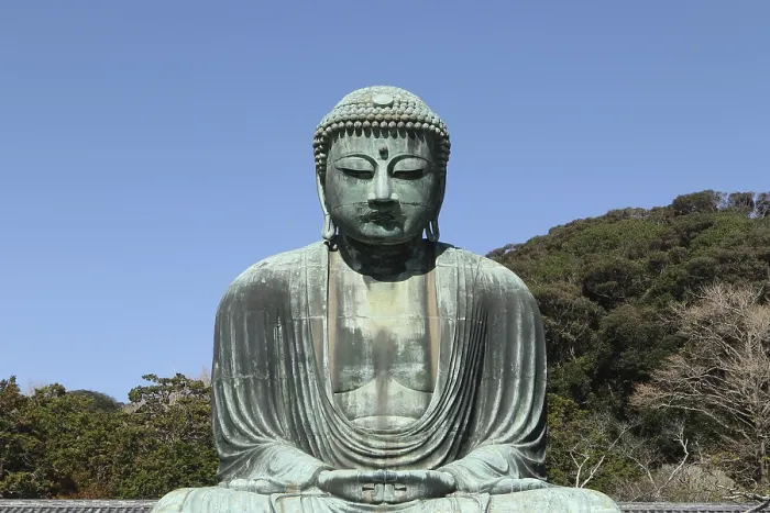 Framed Print : Daibutsu, Great Buddha statue at Kotoku-in temple