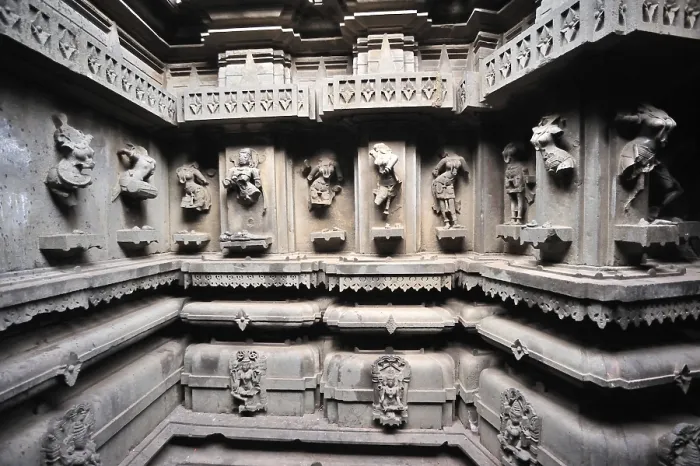 Framed Print : Damaged relief sculptures on bhuleshwar temple at yawat