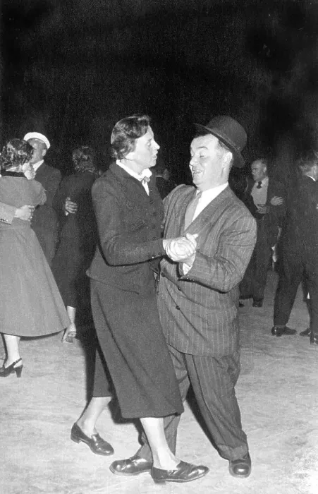 Framed Print : Dance event ca. 1950, exact place unknown