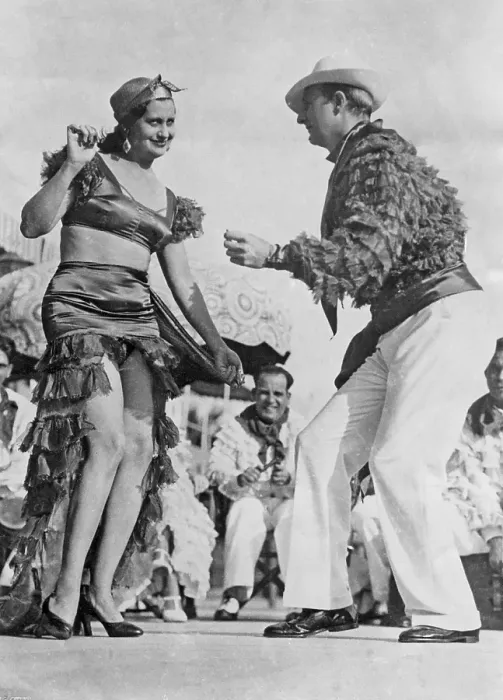 Framed Print : Dancing in the 1930s. A couple dancing rumba in the 1930s Framed Print : Dancing in the 1930s. A couple dancing rumba in the 1930s