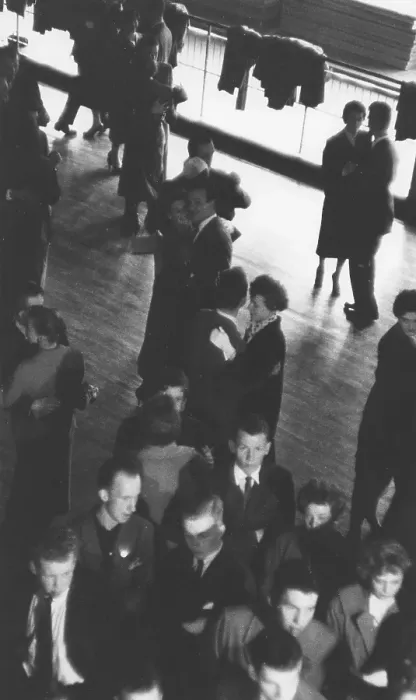 Framed Print : Dancing in the 1950s. The dance floor is filled with dancing couples