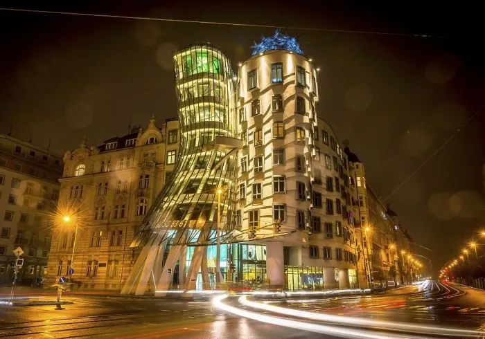 Framed Print : Dancing House, Ginger and Fred