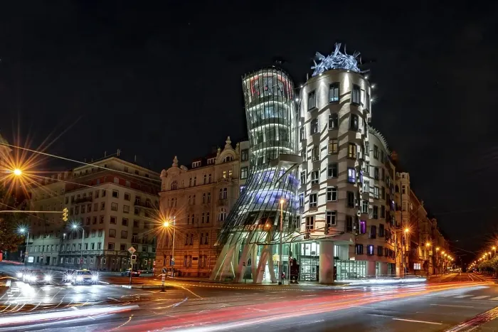 Framed Print : Dancing House, Ginger and Fred