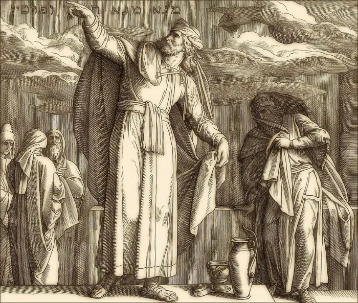 Framed Print : Daniel Interpreting the Writing on the Wall