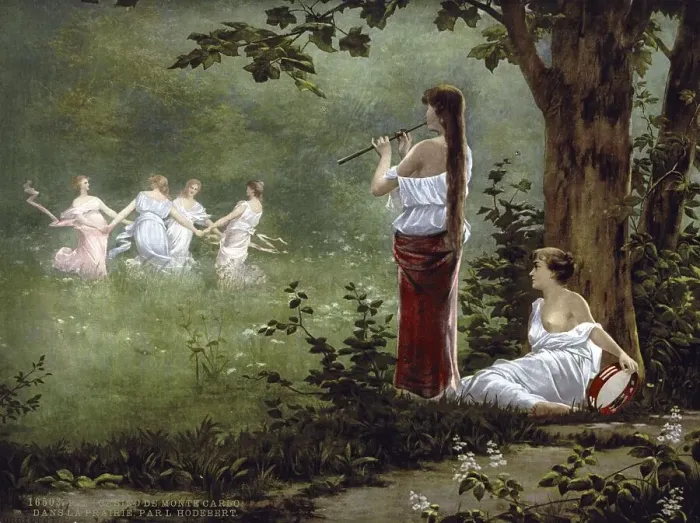 Framed Print : Dans la Prairie, by L. Hodebert