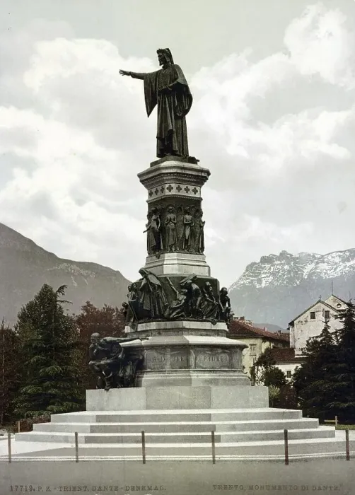Framed Print : Dante Monument, Trento, Trentino