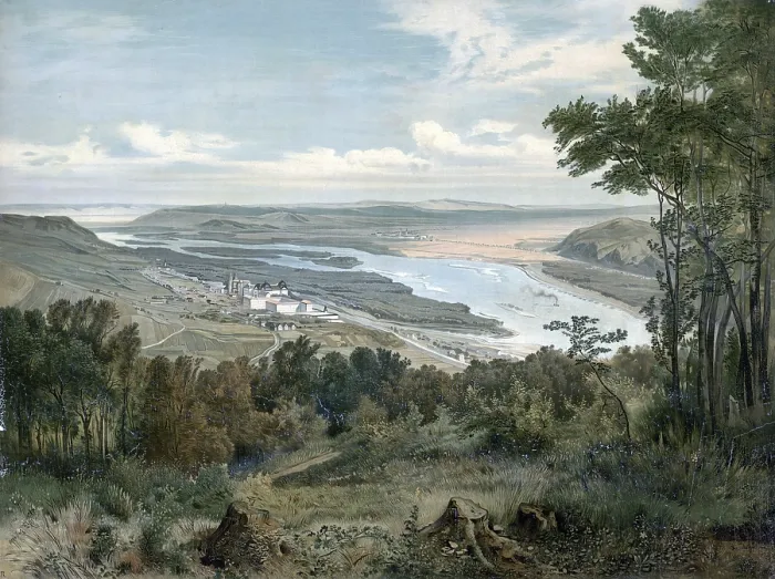 Framed Print : The Danube near Vienna, 1890, Austria