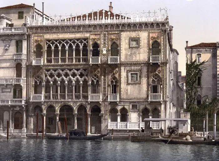 Framed Print : Das Goldene Haus, Venedig, Italien