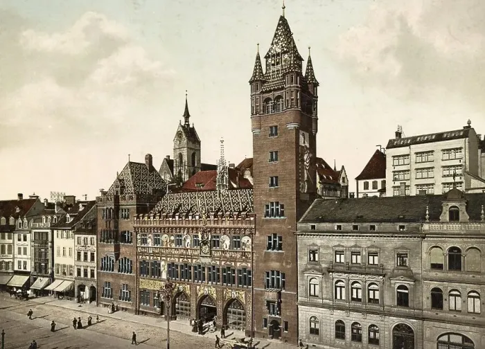 Framed Print : Das Rathaus von Basel, Schweiz Framed Print : Das Rathaus von Basel, Schweiz
