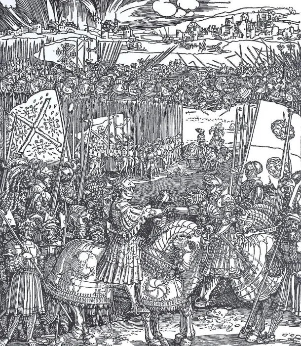 Framed Print : Das Treffen nach der Schlacht von Spurs