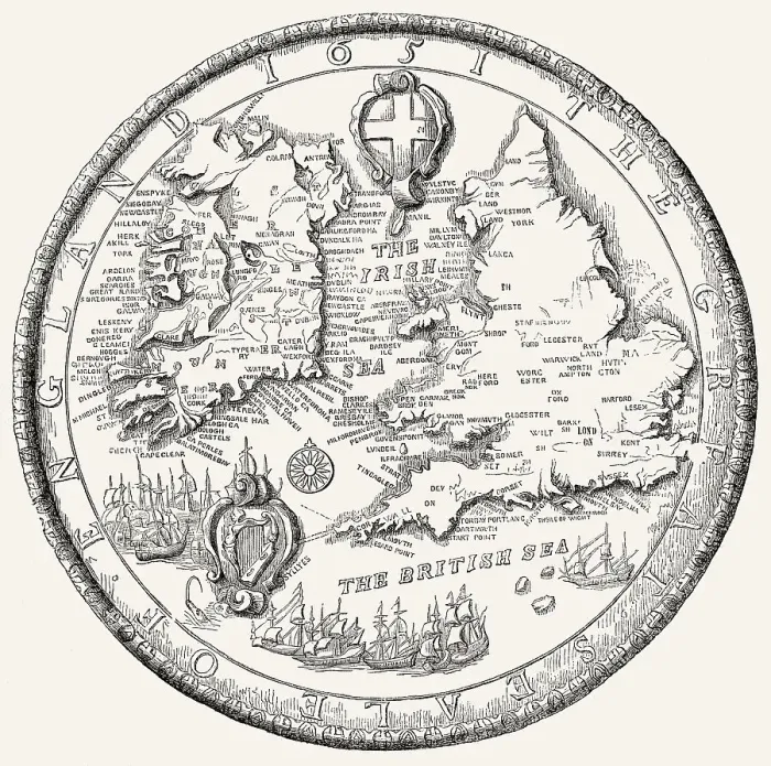 Framed Print : Das zweite grosse Siegel von England, 1651 Framed Print : Das zweite grosse Siegel von England, 1651