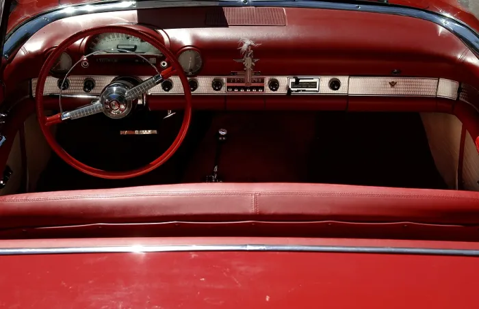 Framed Print : Dashboard and cockpit of a 1955 Ford at a Classic Car Show in Belvidere Framed Print : Dashboard and cockpit of a 1955 Ford at a Classic Car Show in Belvidere