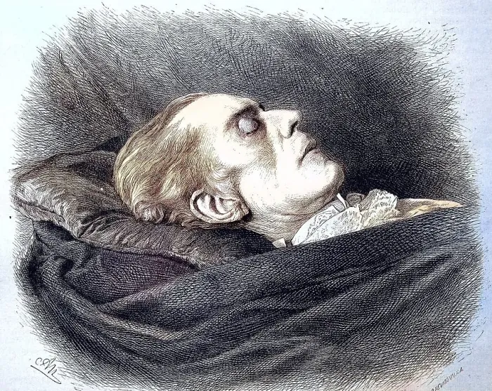 Framed Print : David Friedrich Strauss on the deathbed Framed Print : David Friedrich Strauss on the deathbed