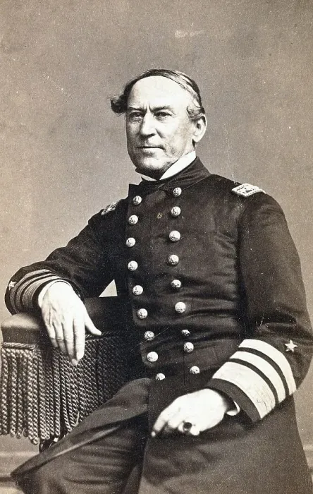 Framed Print : David Glasgow Farragut, Glascoe (July 5) (1801) (August 14) (1870) was a flag officer in the U