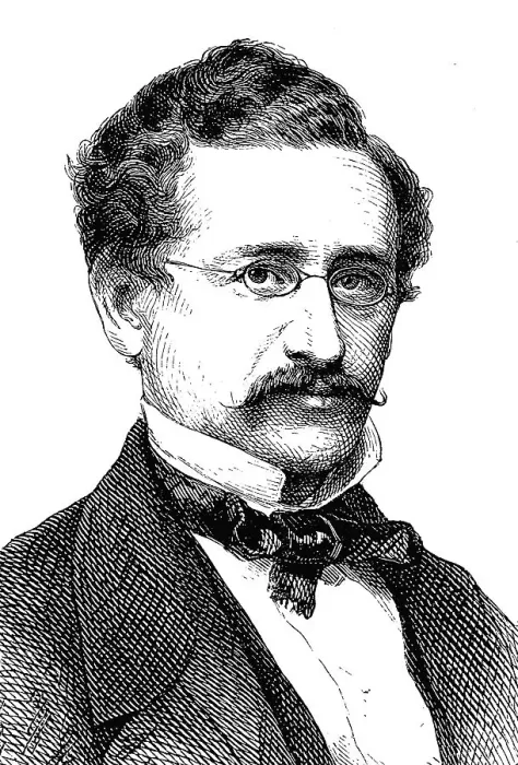 Framed Print : David Kalisch, 1820 - 1872, a German writer