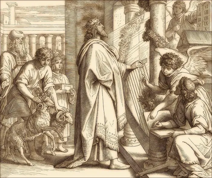 Framed Print : David the Psalmist, Old Testament