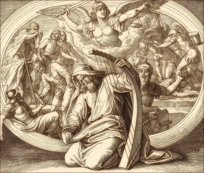 Framed Print : David the Psalmist, Old Testament