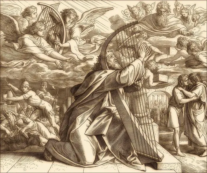 Framed Print : David the Psalmist, Old Testament