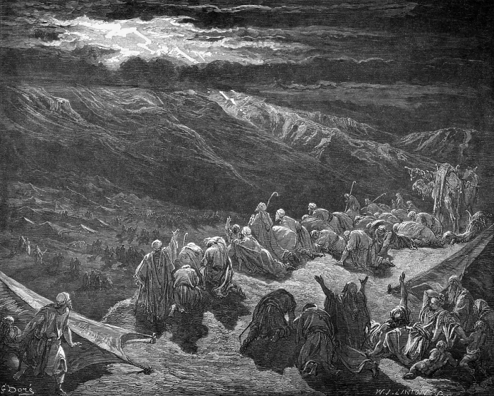 Framed Print : The third day on Mount Sinai, story