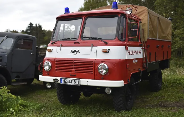 Framed Print : DDR truck Oldtimer Robur at a classic car meeting in Benneckenstein in the Harz Mountains