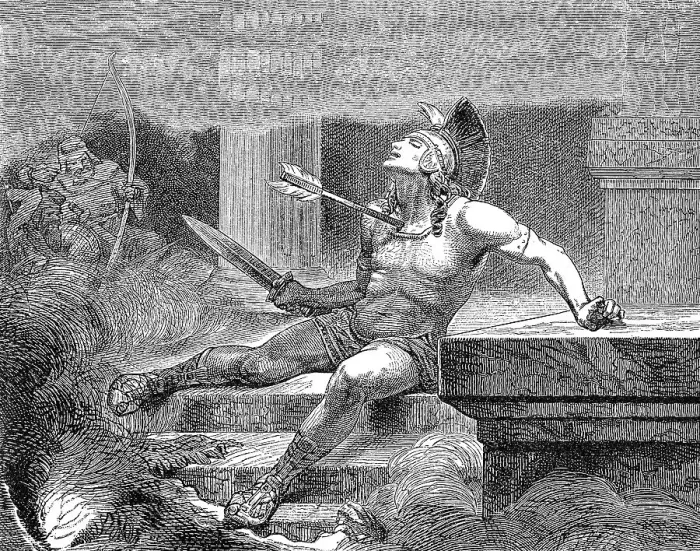 Framed Print : The Death of Alcibiades, a prominent Athenian statesman