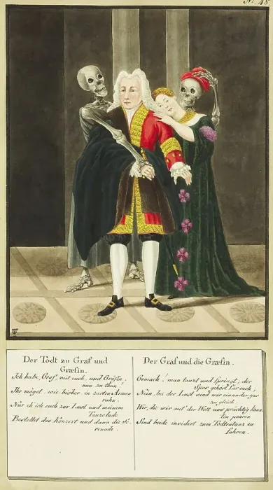 Framed Print : Death Comes to Count and Countess