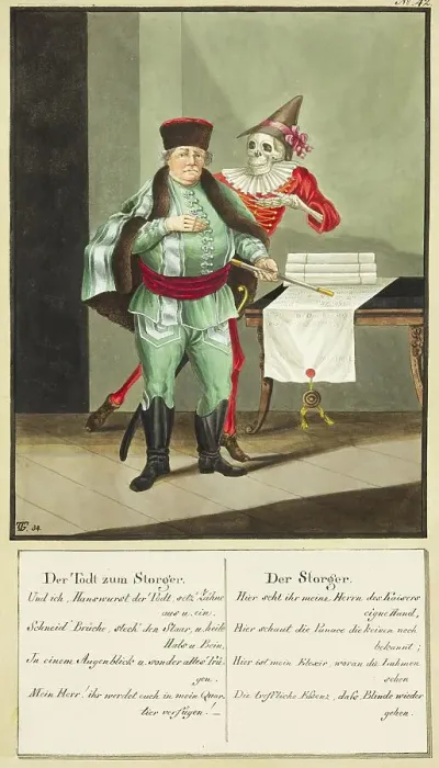 Framed Print : Death comes to the Storger, Kurpfuscher Framed Print : Death comes to the Storger, Kurpfuscher