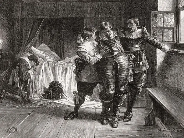 Framed Print : Death of Count Ernst von Mansfeld Framed Print : Death of Count Ernst von Mansfeld