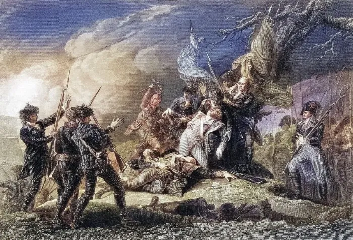 Framed Print : Death of General Montgomery, Battle of Quebec 1775 Framed Print : Death of General Montgomery, Battle of Quebec 1775