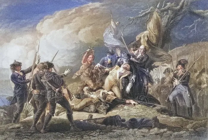 Framed Print : Death of General Montgomery, Battle of Quebec 1775 Framed Print : Death of General Montgomery, Battle of Quebec 1775