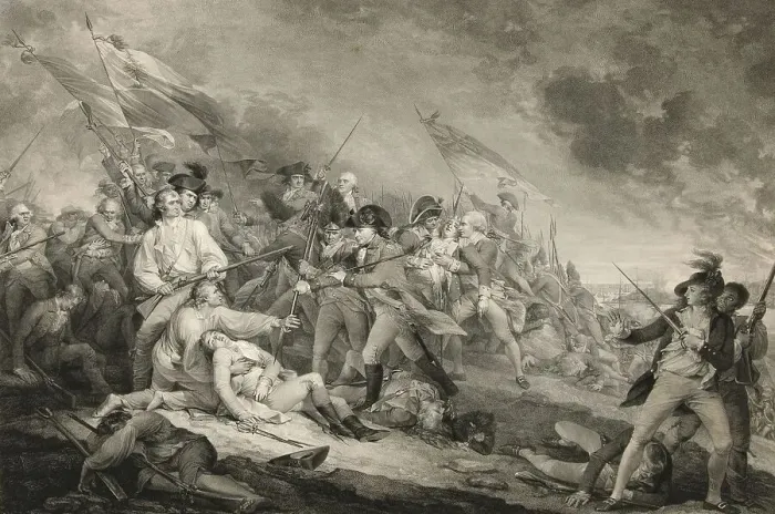 Framed Print : The Death of General Warren at Bunker Hill Framed Print : The Death of General Warren at Bunker Hill