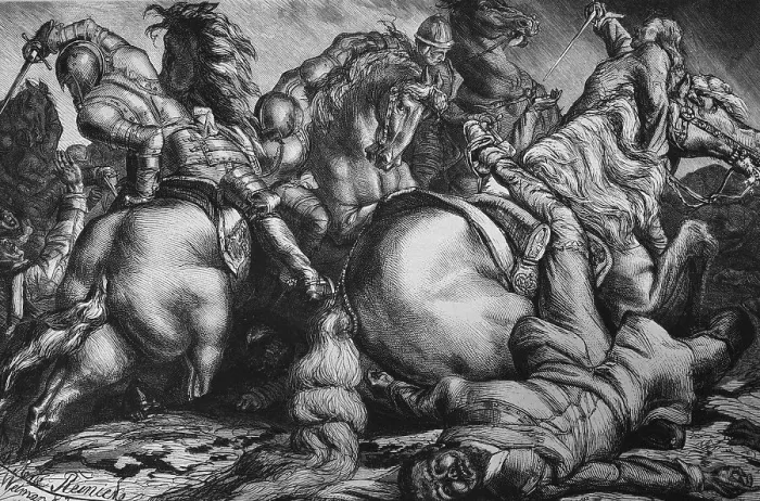 Framed Print : The death of Gustavus Adolphus