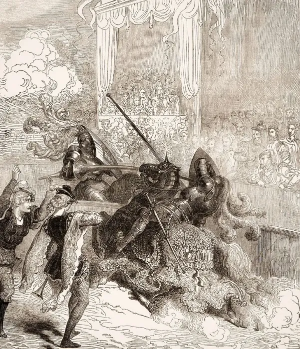 Framed Print : Death of Henry II, 1519-1559, King of France