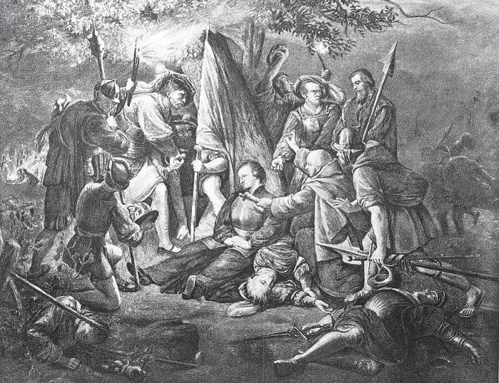 Framed Print : The Death of Huldrych Ulrich Zwingli after the Battle of Kappel Framed Print : The Death of Huldrych Ulrich Zwingli after the Battle of Kappel