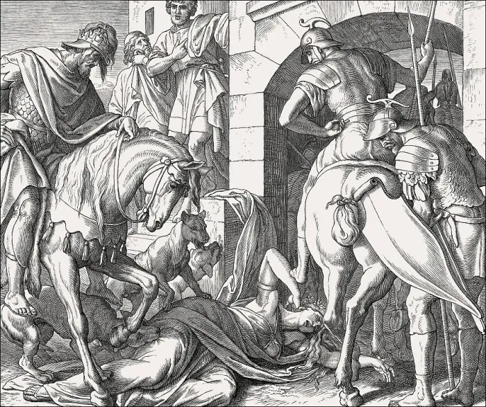Framed Print : Death of Jezebel, Old Testament