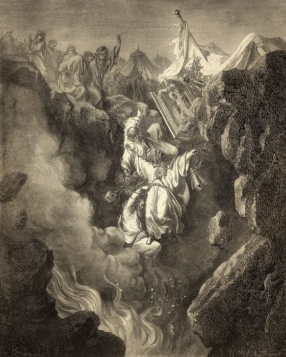 Framed Print : Death of Korah, Dathan and Abiram