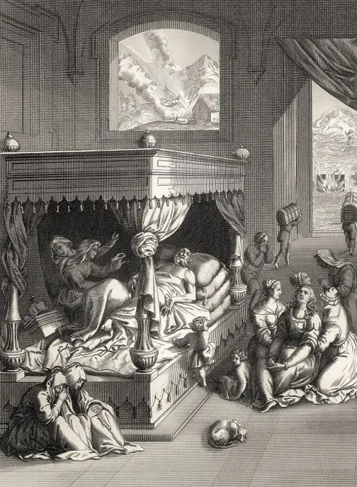 Framed Print : The death of Lazarus, New Testament