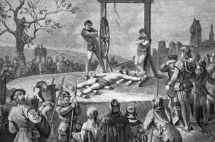 Framed Print : Death penalty by means of the wheel Framed Print : Death penalty by means of the wheel