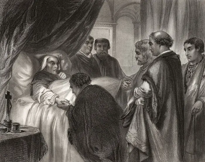 Framed Print : Death of Pope Eugene IV, 1383 - 23 February 1447