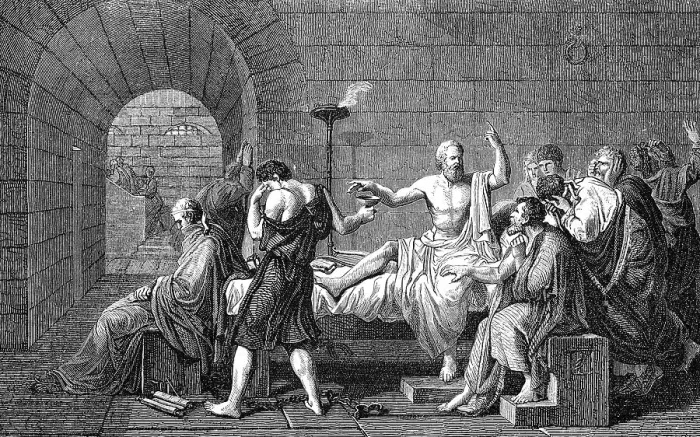 Framed Print : The Death of Socrates, 469-399 BC