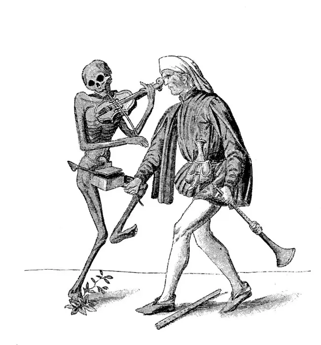 Framed Print : Death and the Spelunke, Musician