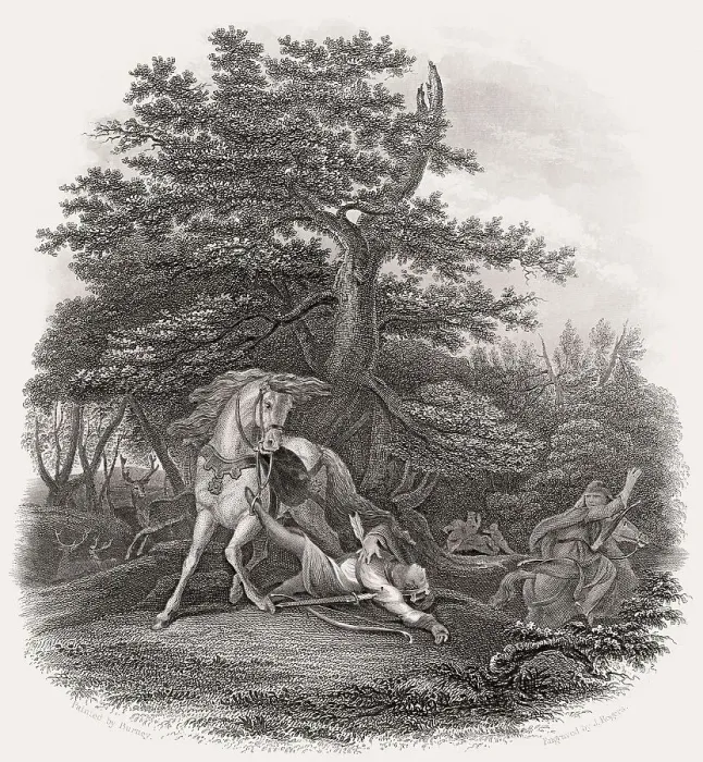 Framed Print : Death of William II, William Rufus