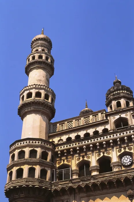 Framed Print : Decorated minar of Charminar, Hyderabad