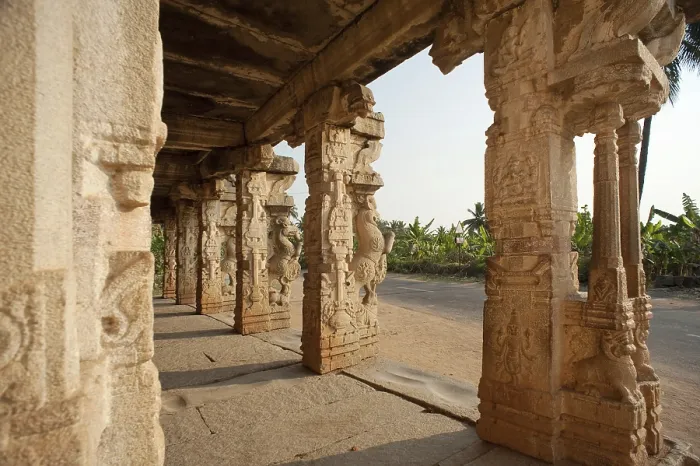 Framed Print : Decorative pillars of chandikesvara temple Framed Print : Decorative pillars of chandikesvara temple