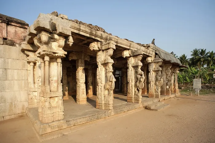 Framed Print : Decorative pillars of chandikesvara temple