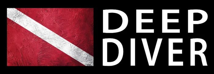 Framed Print : Deep Diver, Diver Down Flag, Scuba flag